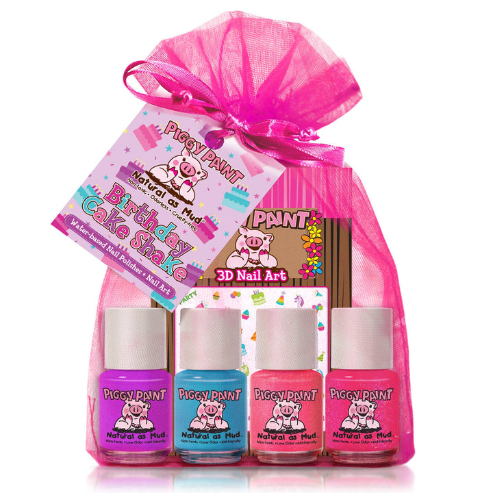 Birthday Cake Shake Gift Set Non-Toxic Kids Nail Polish