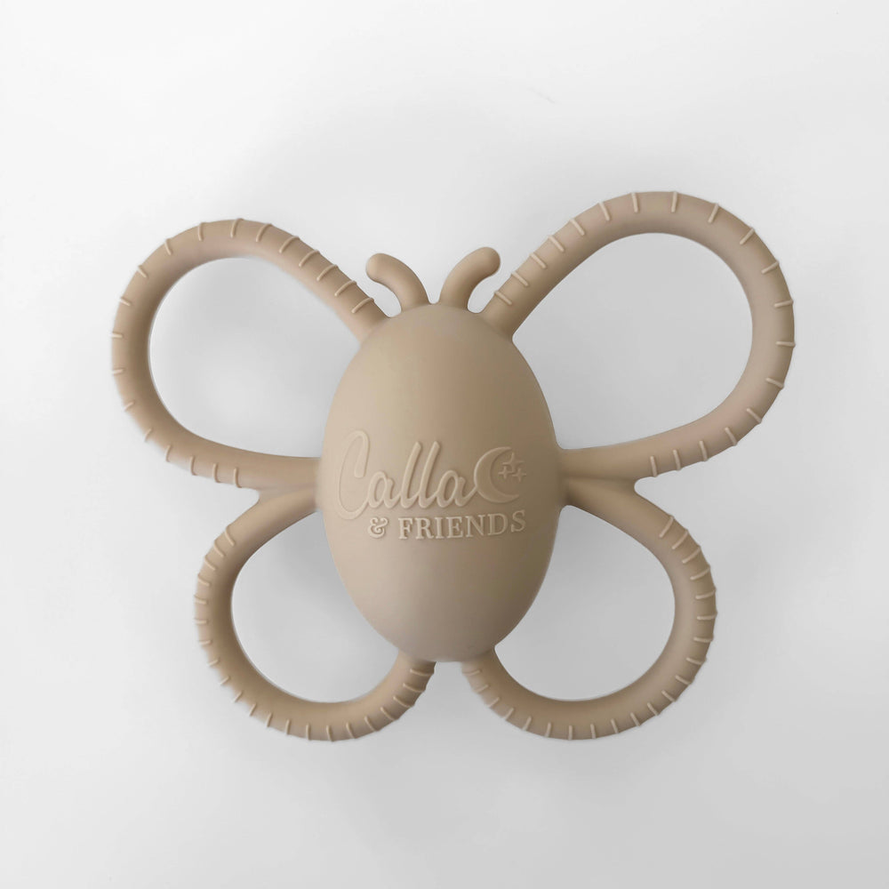 Garden Party Collection - Butterfly Rattle Teether | Petunia Pink