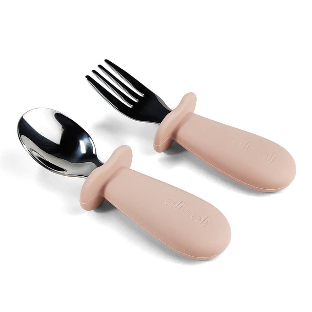 Spoon & Fork Learning Set | Pink