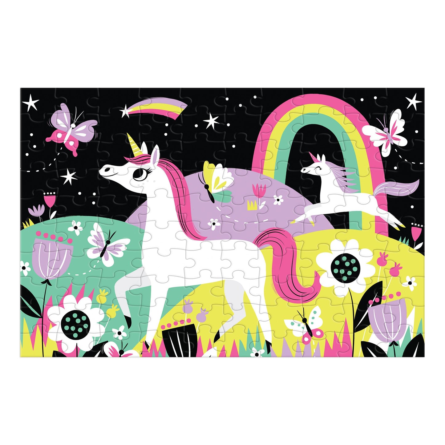 Unicorn 100 Piece Glow In The Dark Puzzle