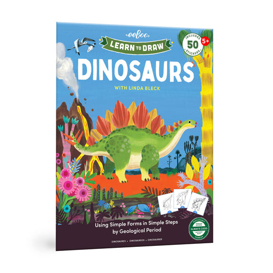 Learn to Draw Dinosaurs with Stickers