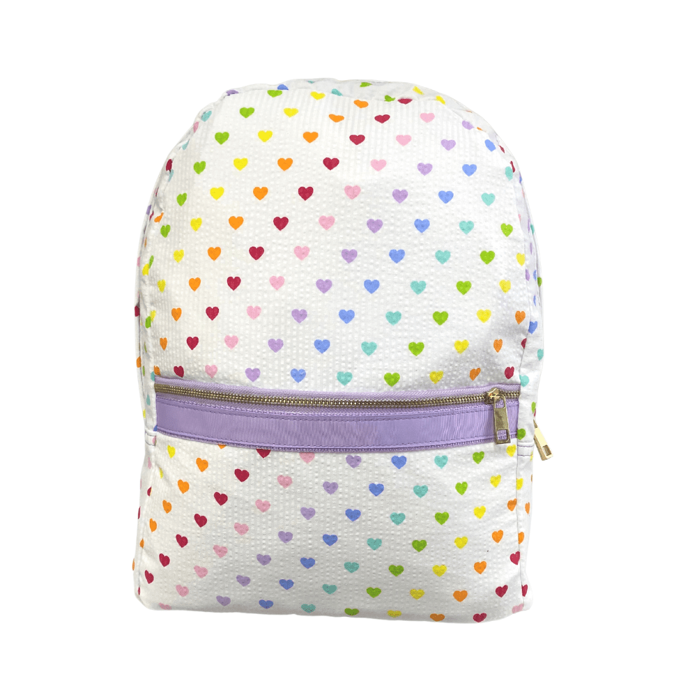 Sweetheart Seersucker Small Backpack