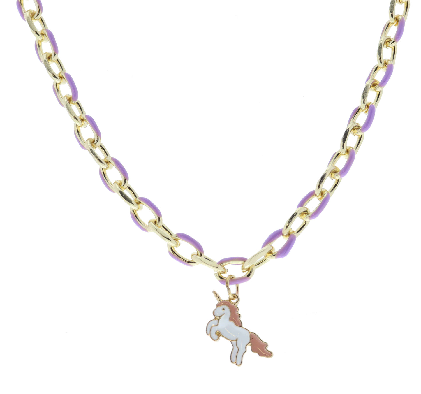 Lavender Chain Necklace | Pink Unicorn