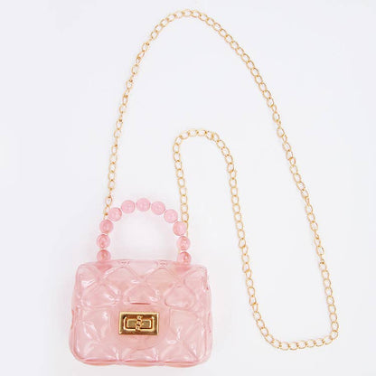 Clear Jelly Purse: Lavender