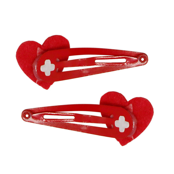 Twinkling Heart Snap Hair Clips