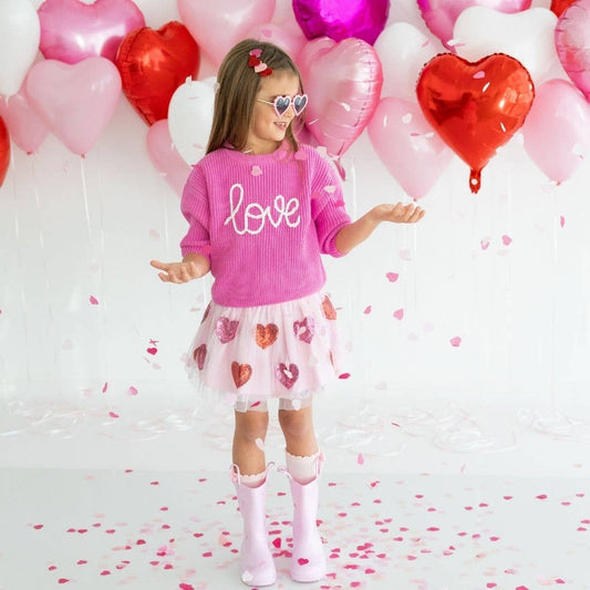 Kids Love Valentine's Day Knit Sweater