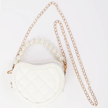 Quilted Heart Purse: Red