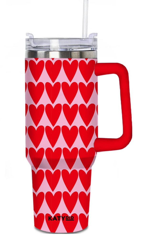 Red Hearts Tumbler