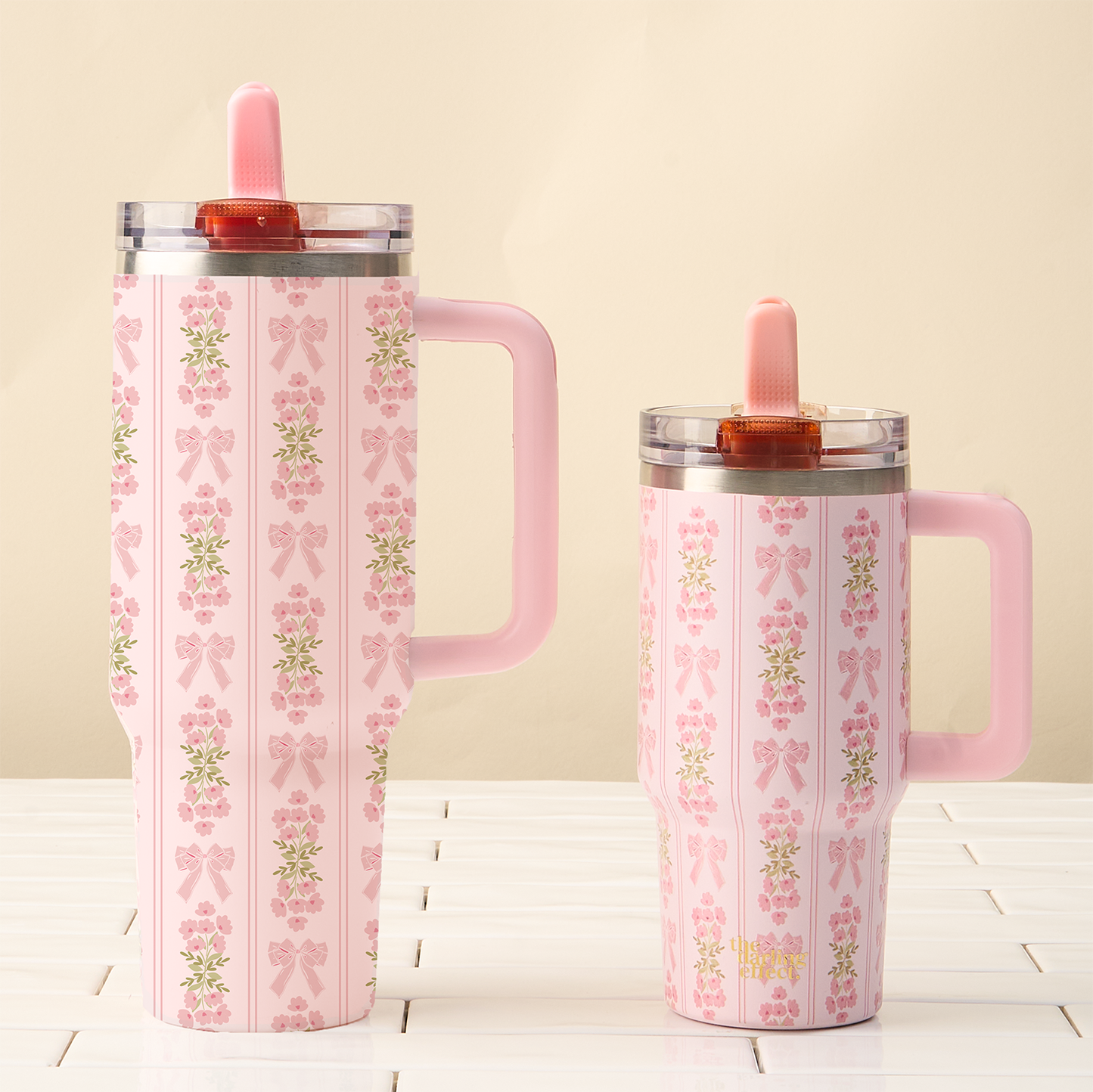 20 oz Lifestyle Flip Straw Tumbler-Oh So Fancy Pink