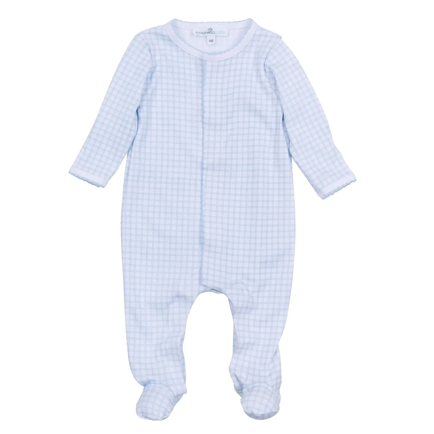 Peek-A-Boo Wishes Footie | Light Blue