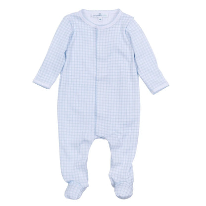 Peek-A-Boo Wishes Footie | Light Blue