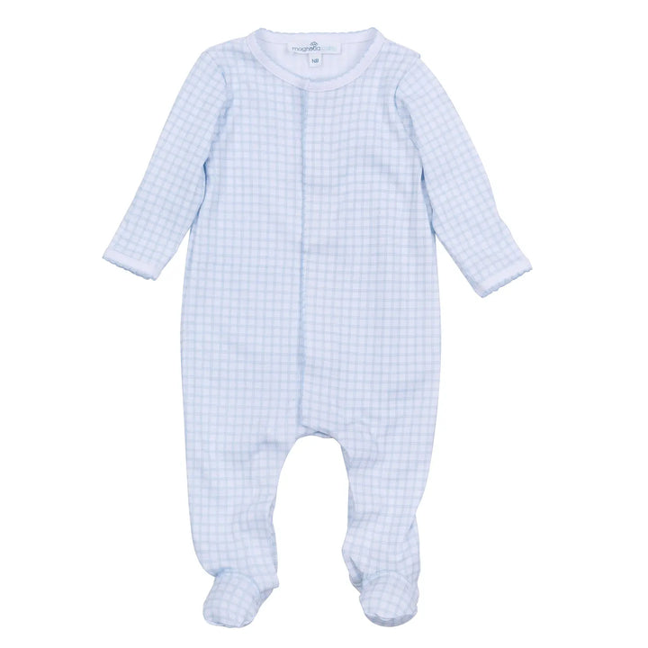 Peek-A-Boo Wishes Footie | Light Blue