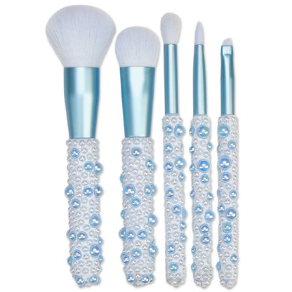 Blue Pearl 5 piece Makeup Brush Set
