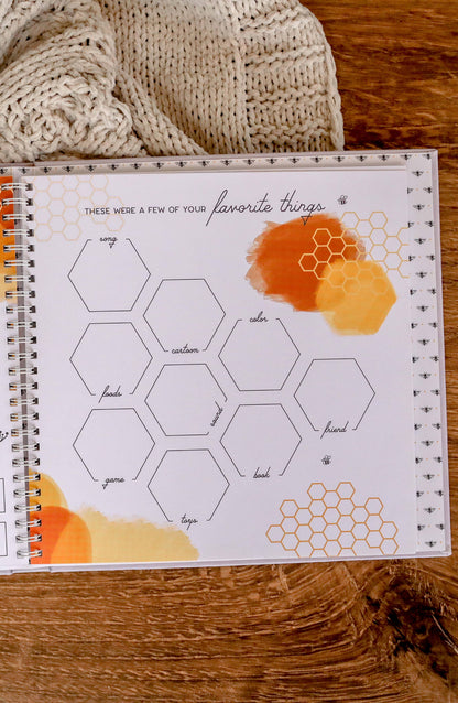 Honey Bee Luxury Baby Memory Book