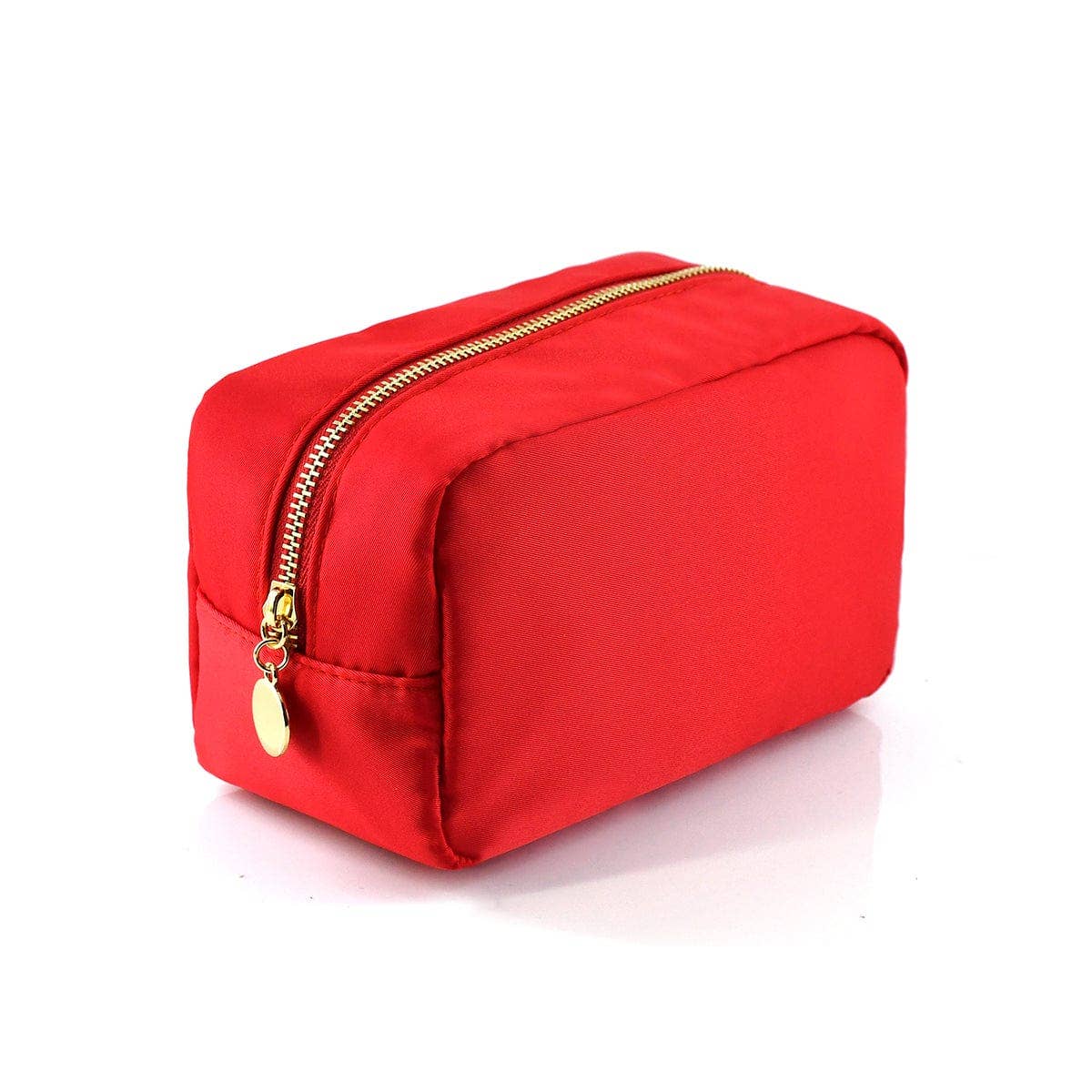 Round Zippered Nylon Pouch Bag (includes 2 complimentary patches)