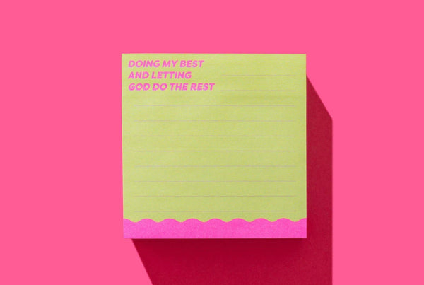 Sticky Notes Pad - "Doing My Best..." - 300 Sheets