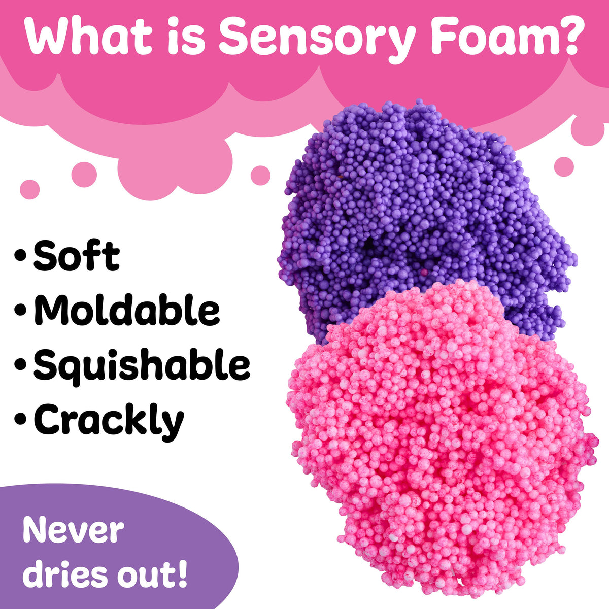 Sensory Surprise Squishy Foam Bucket | Unicorn Charms