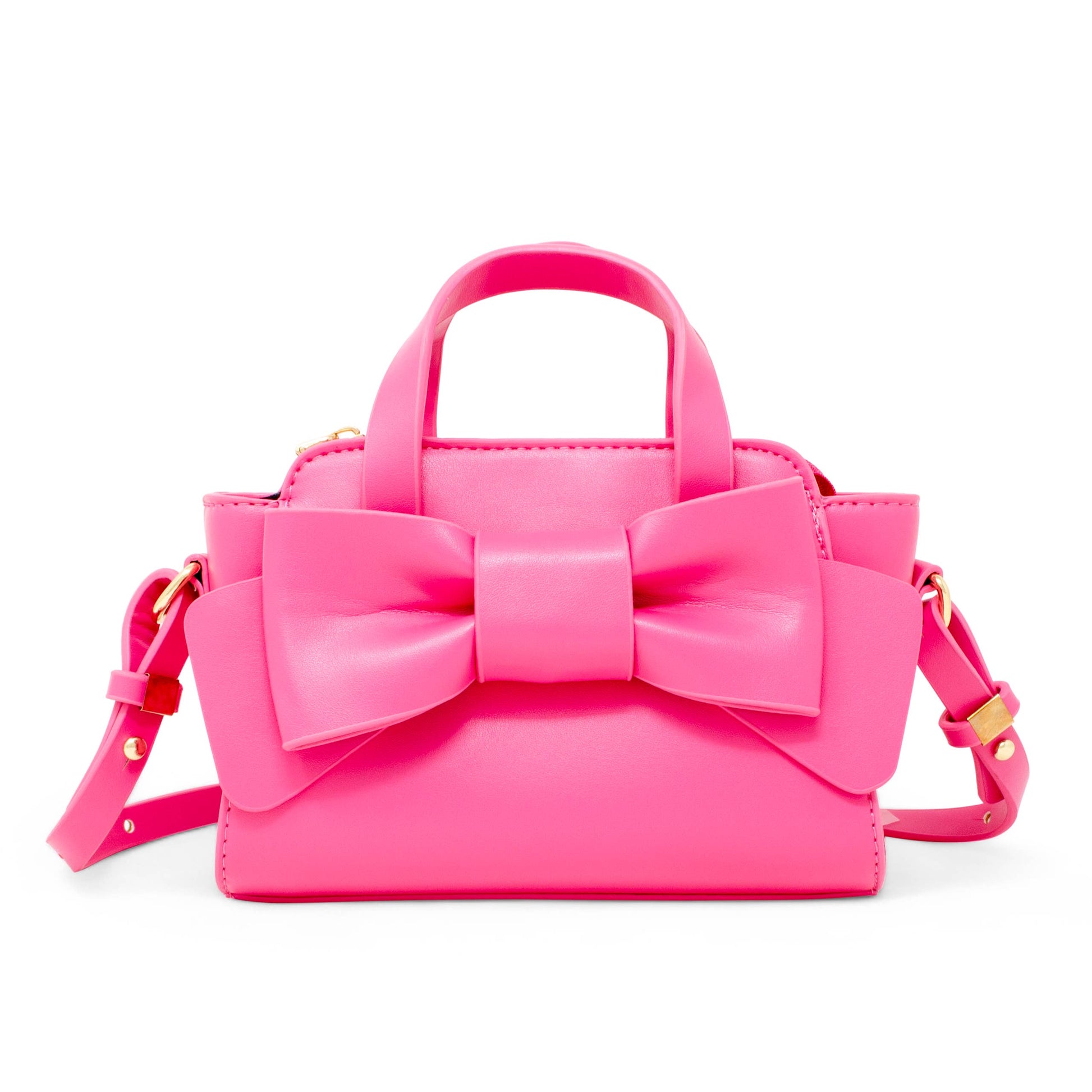 Big Bow Baguette Handbag | Hot Pink