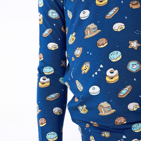 Hanukkah Cookies Bamboo Kids Pajamas Two-Piece Set