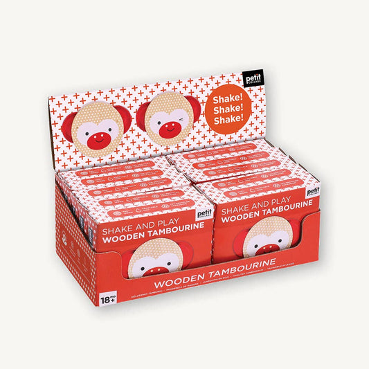 Shake and Play: Wooden Tambourine