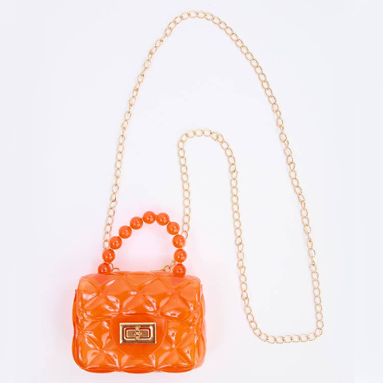 Clear Jelly Purse: Pink