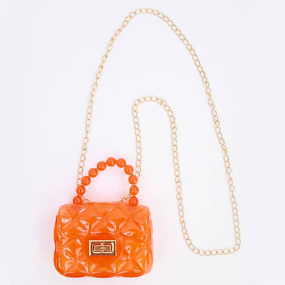 Clear Jelly Purse: Pink