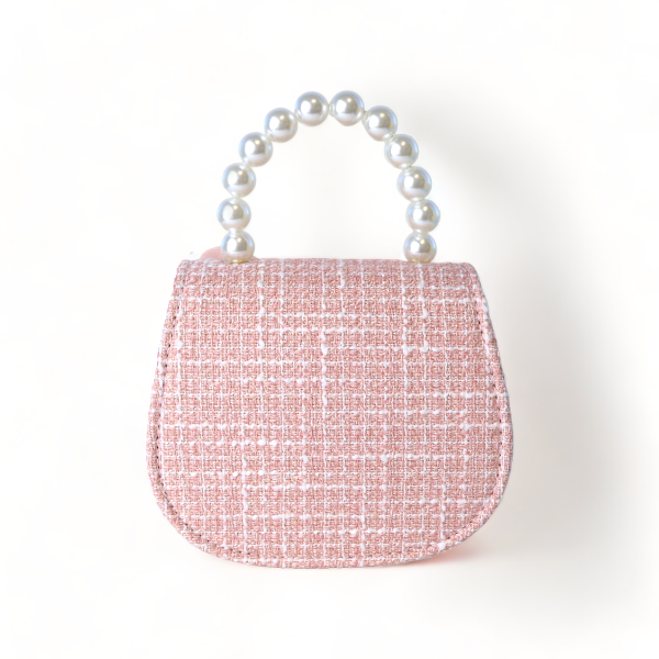 Bowtie Tweed Purse | Pink