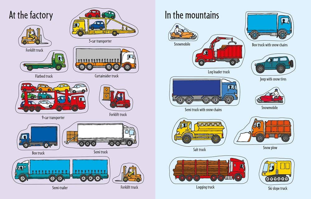 First Sticker Book Trucks | Usborne