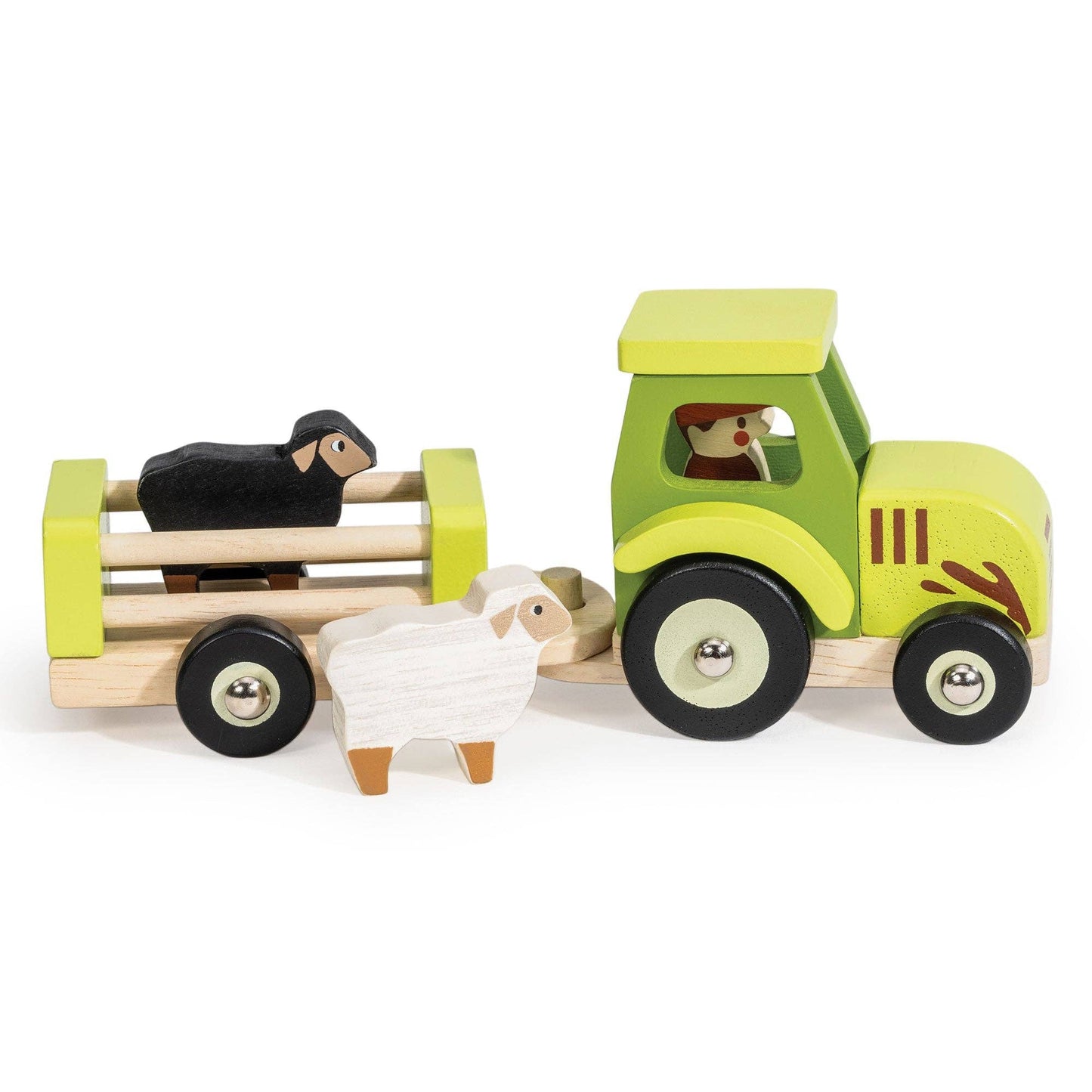 Wooden Tractor & Trailer