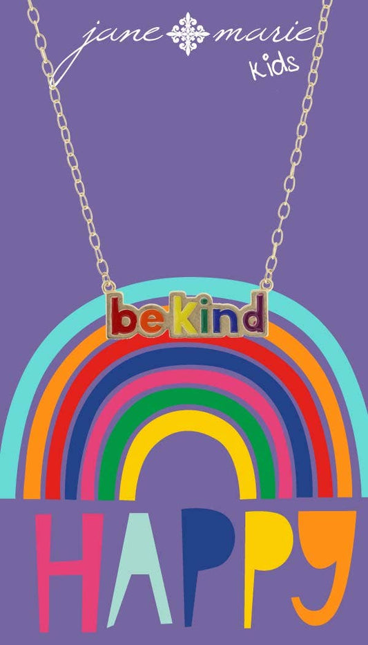 Be Kind Rainbow Necklace