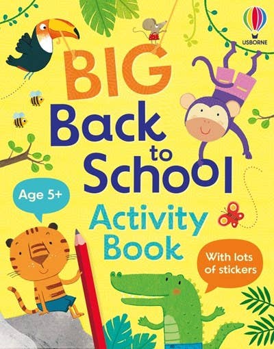 Big Back to School Activity Book | Usborne