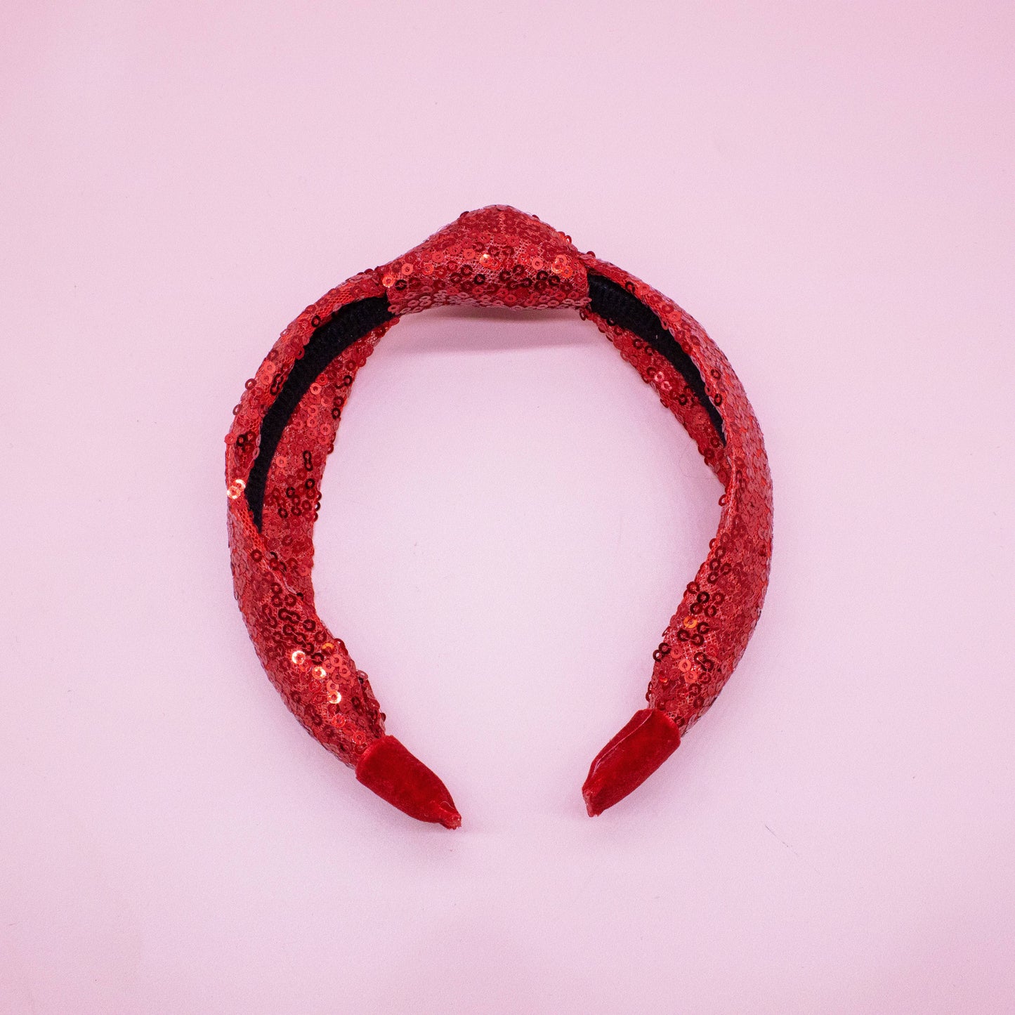 Kid's Sequin Knot Headband | Red