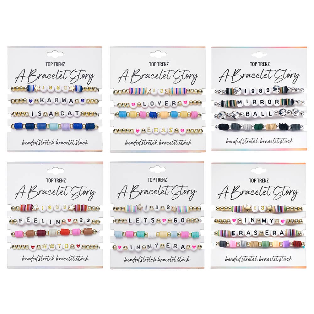 Eras Edition Beaded Stretch Bracelets Set | Assorted