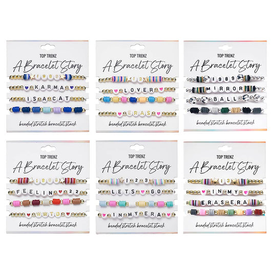 Eras Edition Beaded Stretch Bracelets Set | Assorted