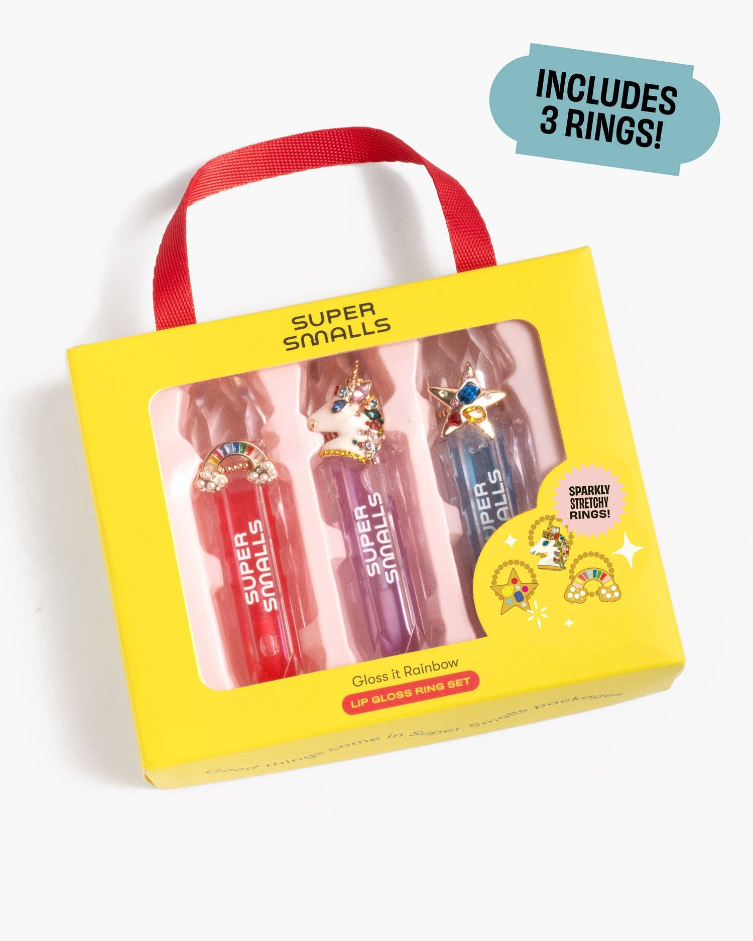 Gloss It Rainbow Lip Gloss Ring Set