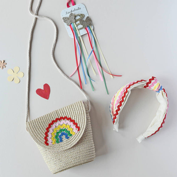 Ric Rac Rainbow Basket Bag