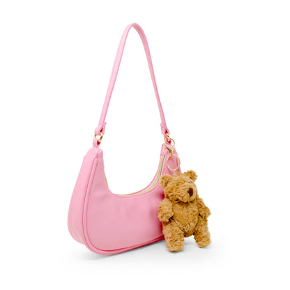 Teddy Bear Charm Shoulder Handbag