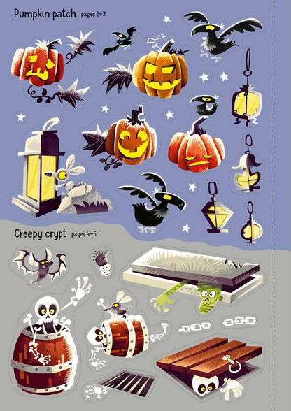 Sparkly Halloween Sticker Book | Usborne