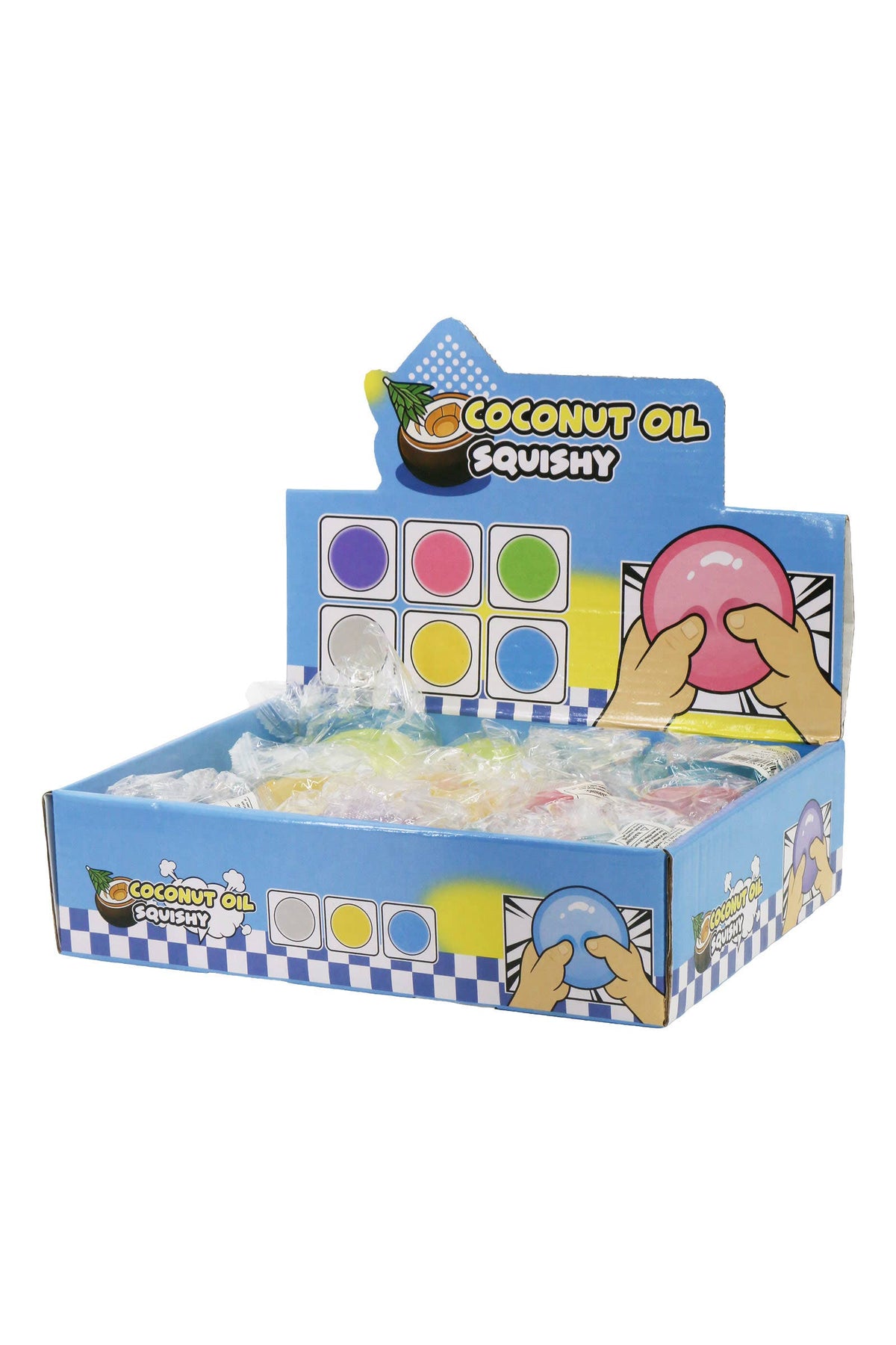 Pearlescent Coconut Oil Filled Squishy Ball | Assorted