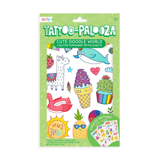 Tattoo Palooza Temporary Tattoo | Cute Doodle World