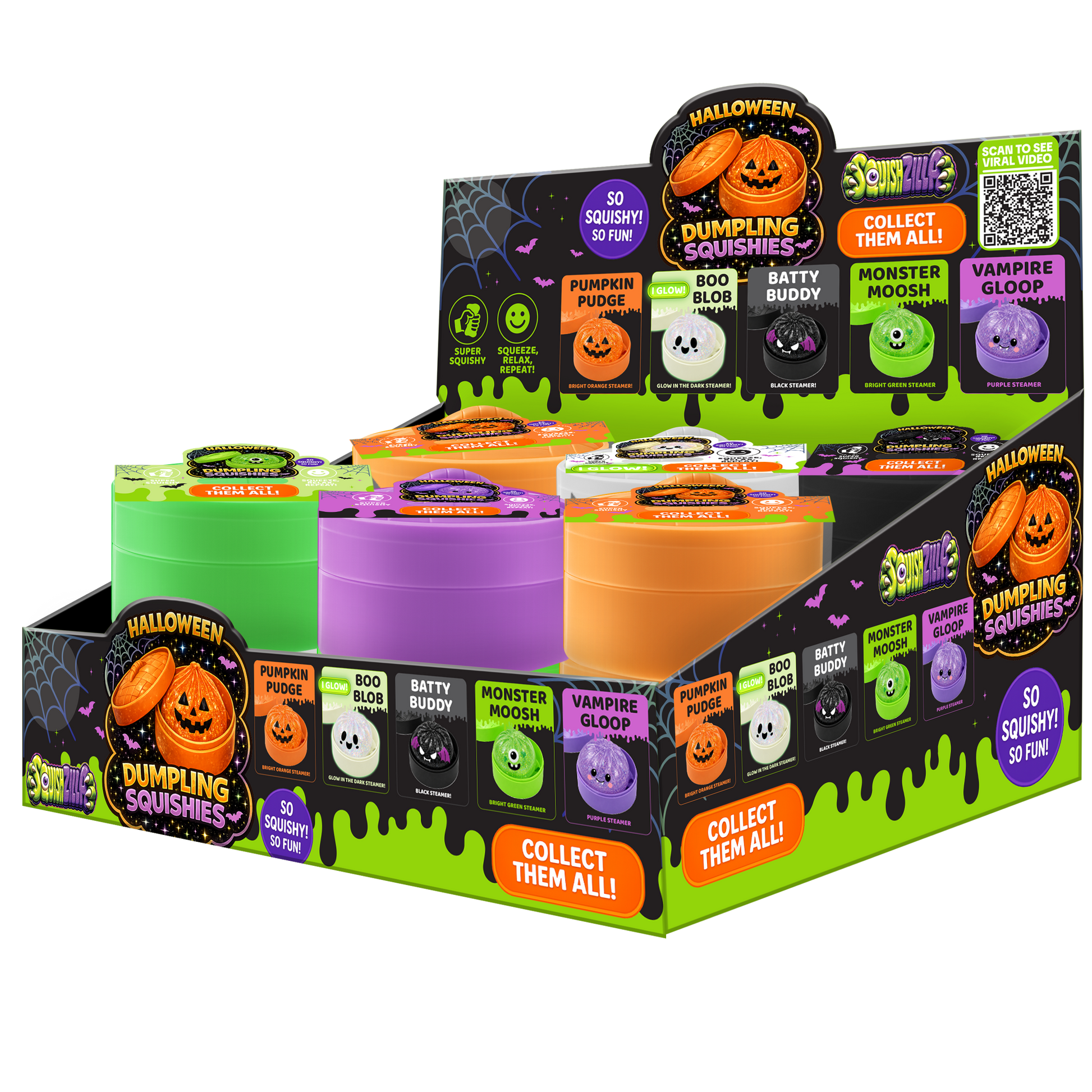 Fun Doh Halloween Dumpling Squishy Toy