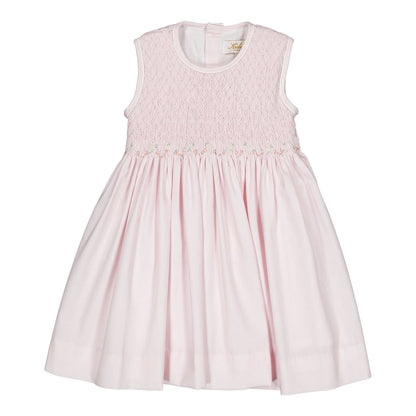 Emma Smocked Dress I Pink Piqué