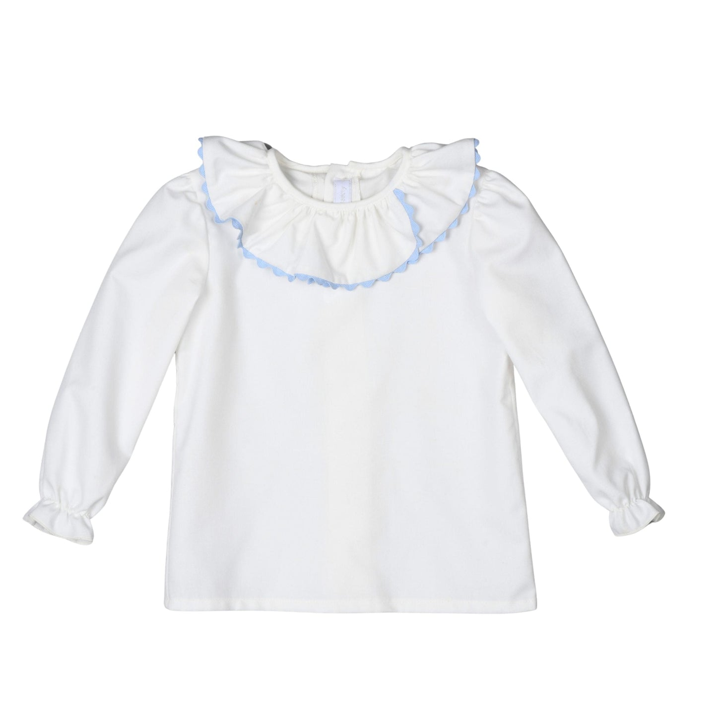 Eris Cotton Blouse | White + Blue