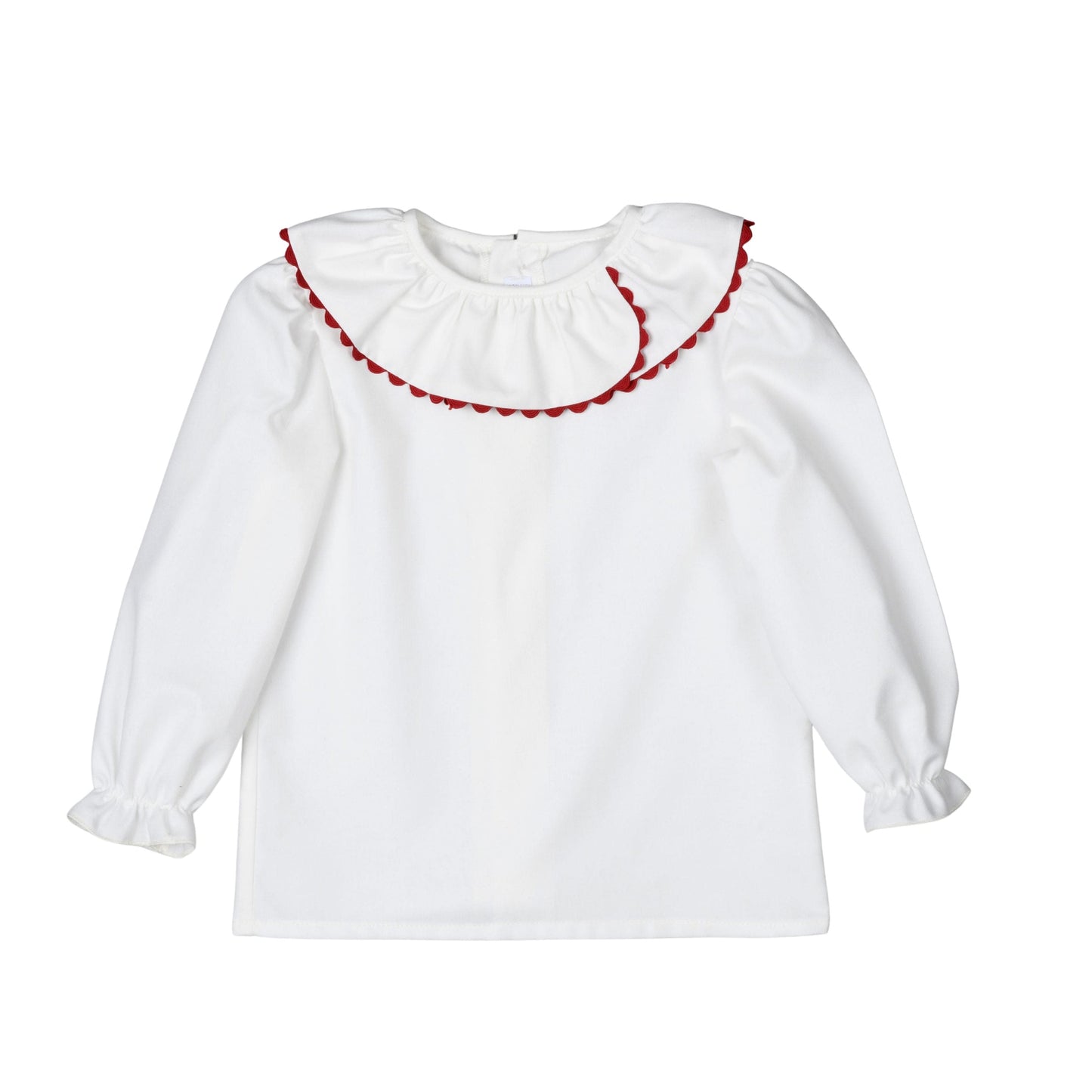 Eris Cotton Blouse | White + Red