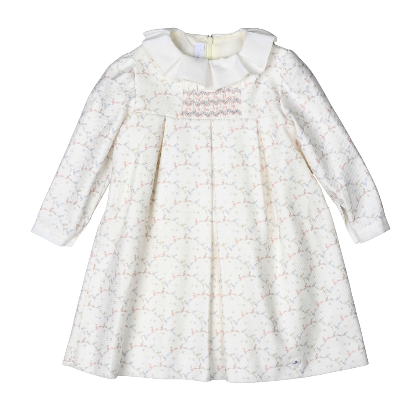 Evy Hand-Smocked Dress | Ivory