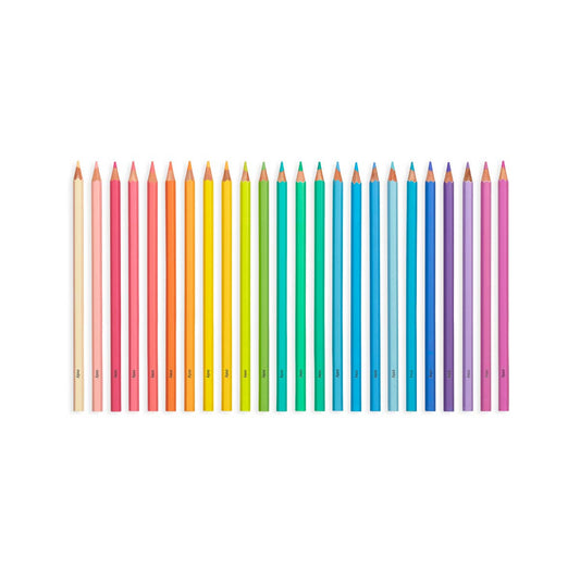 Pastel Hues Colored Pencils - Set of 24