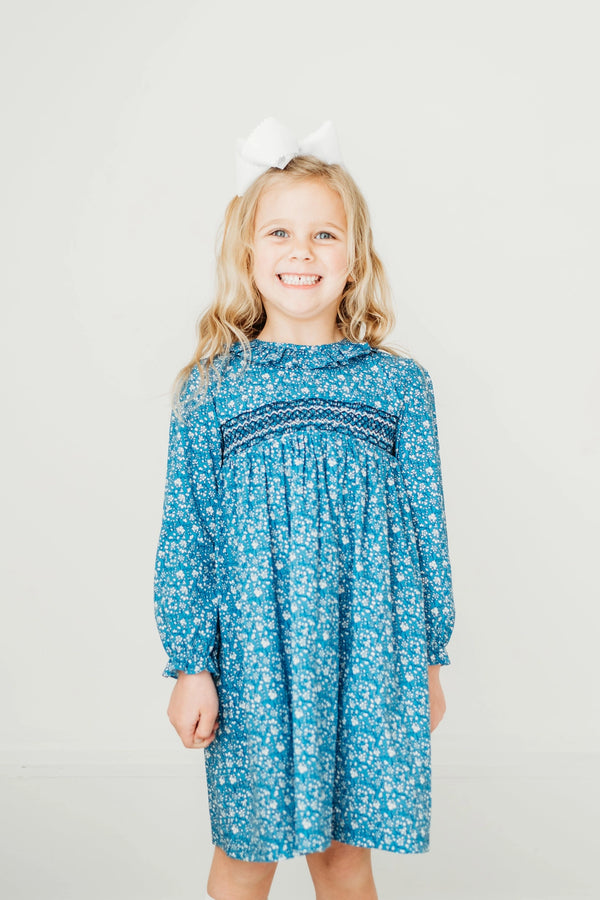 Claire Floral Smocked Dress