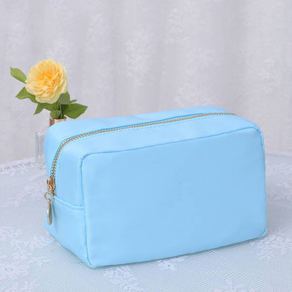 Round Zippered Nylon Pouch Bag (includes 2 complimentary patches)