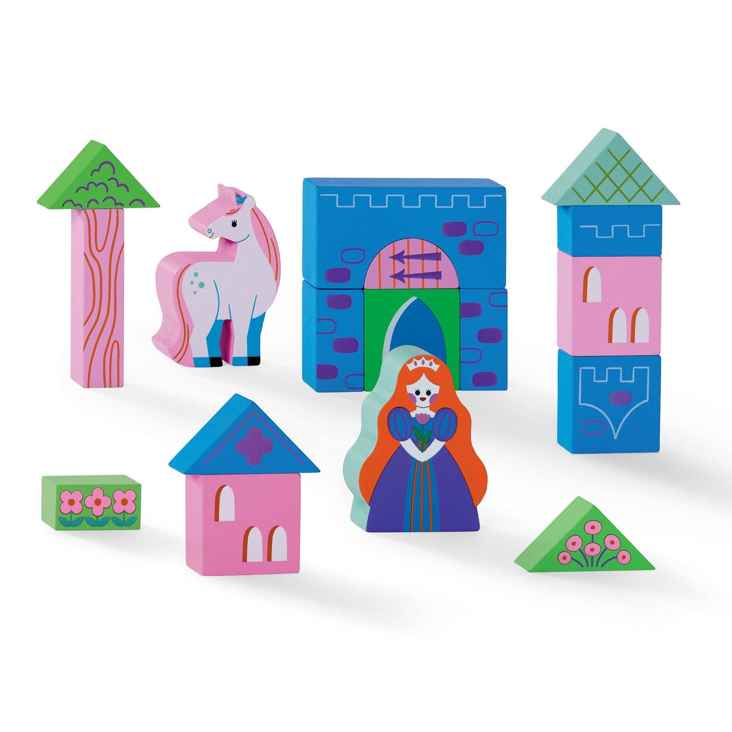 Build & Play Wood Blocks - Princess Palace