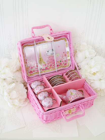 Claris The Chicest Mouse In Paris Picnic Basket Tea Set | Pack of 2